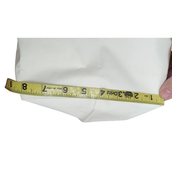 Longchamp White/Brown Nylon And Leather Le Pliage Tote - Picture 13 of 15